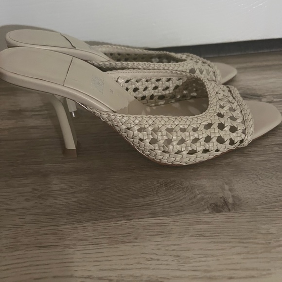 Zara Braided Neutral Mule heels - Picture 6 of 6